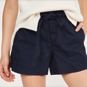 LAST ONE! Lou&Grey Poplin Tie Waist Shorts